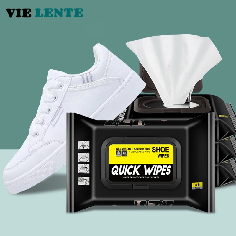 Shoe Cleaner - 12Pcs/30Pcs Disposable Shoes Clean Wipes Portable