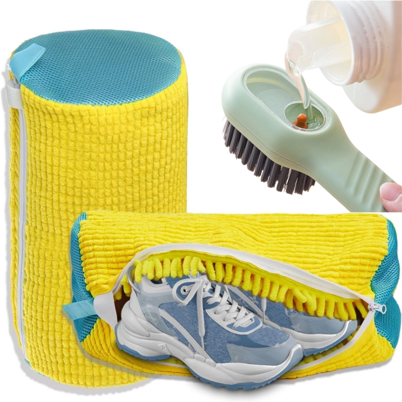 Shoe Cleaning Brush - 1/2/4PCS Shoe Washing Machine Bag with