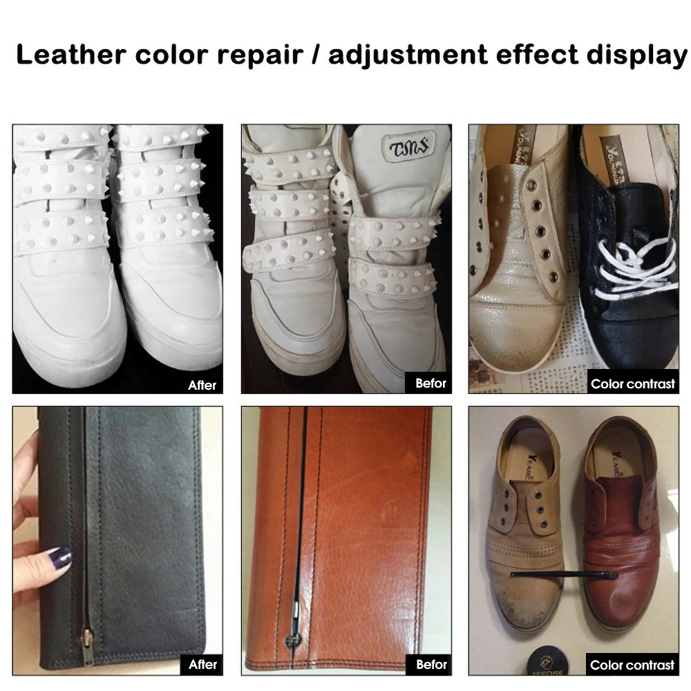 Leather Repair Kit Recoloring  - đánh giá và giá Sneaker Care Spray
