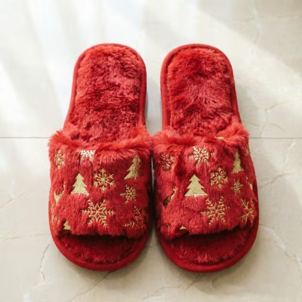 Open-Toe Christmas Tree Slippe - đánh giá và giá Shoe Tree