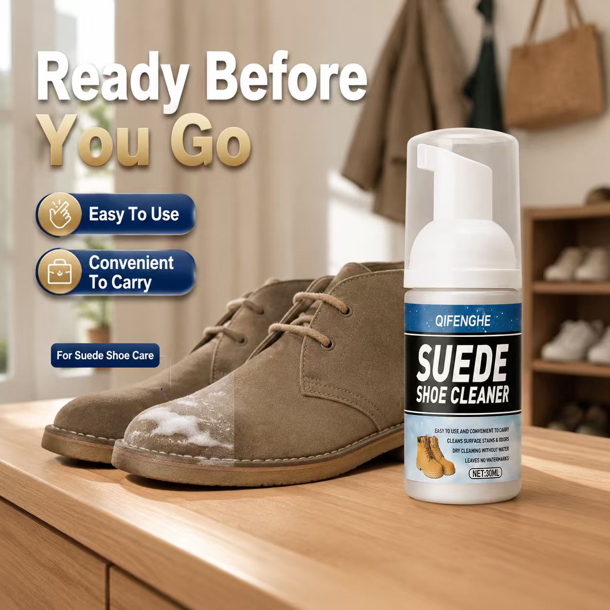 Suede Shoe Cleaning Foam 30ml  - đánh giá và giá Sneaker Cleaner