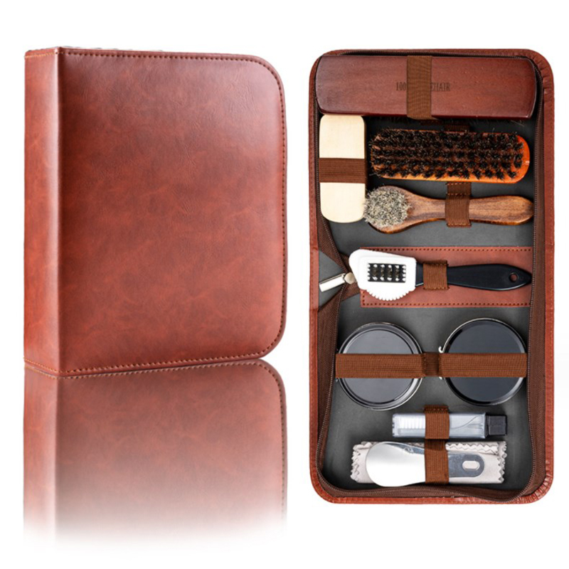 HorseHair Shoe Brush Set Leath - đánh giá và giá Shoe Cleaning Brush