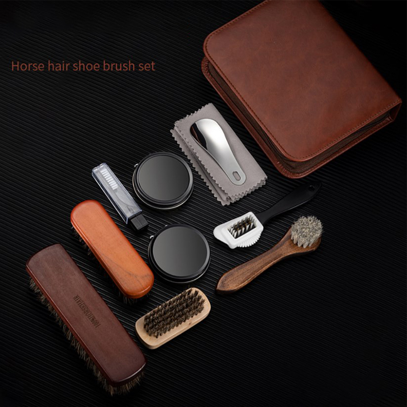 HorseHair Shoe Brush Set Leath - đánh giá và giá Shoe Cleaning Brush