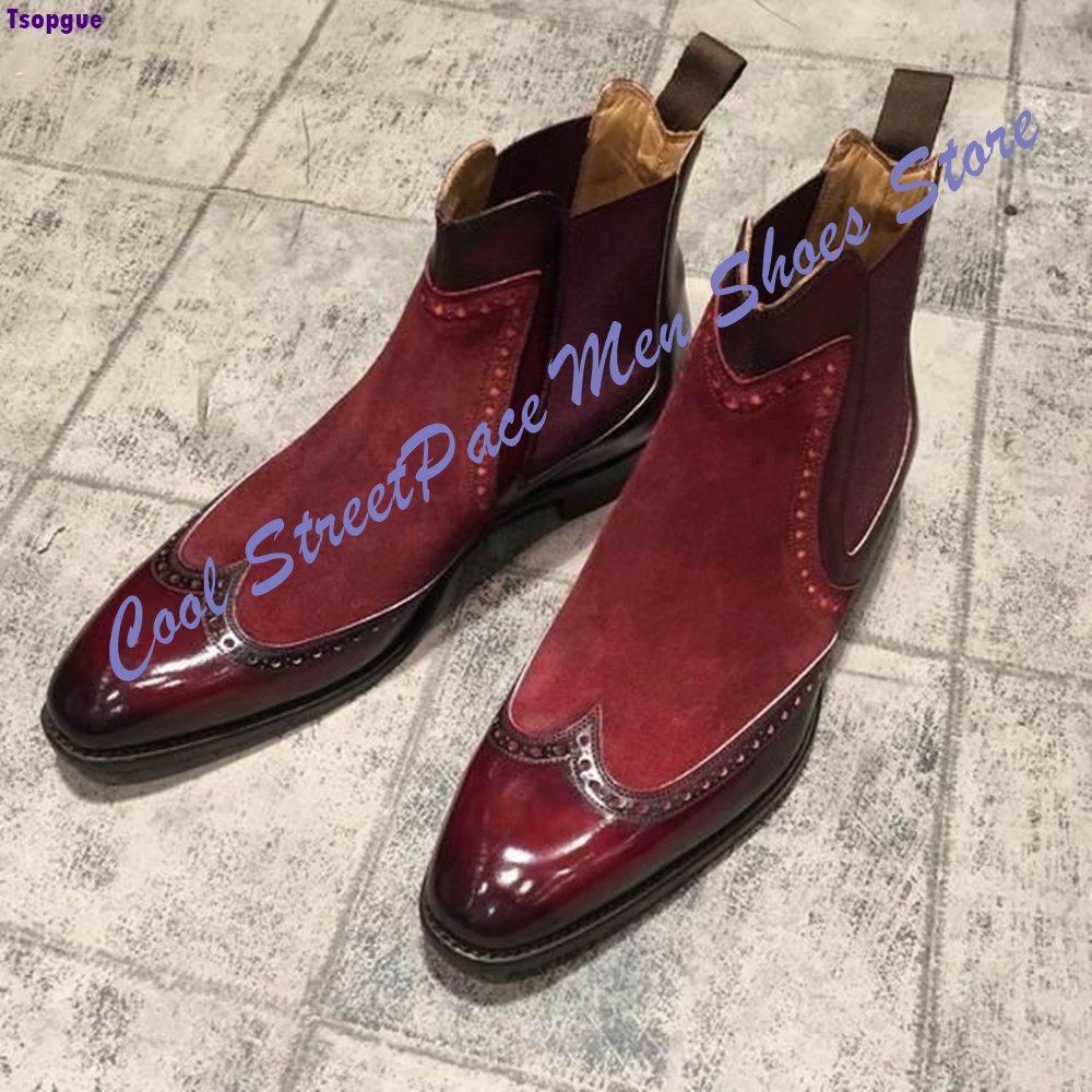 Men Vintage Red Two Tone Chels - đánh giá và giá Leather Shoe Polish