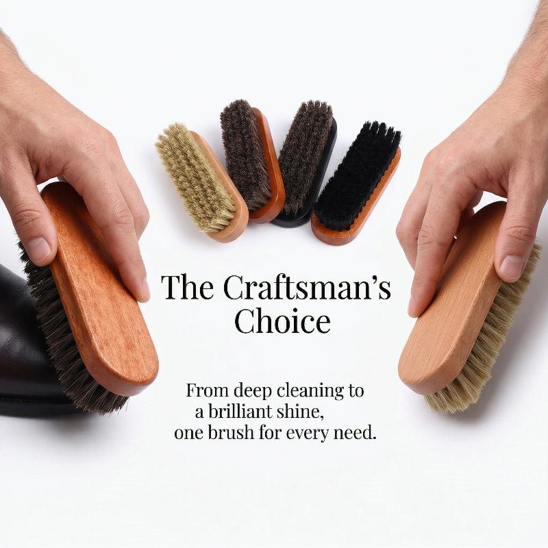 1PC Wood Shoe Brush Horse Hair - đánh giá và giá Shoe Cleaning Brush