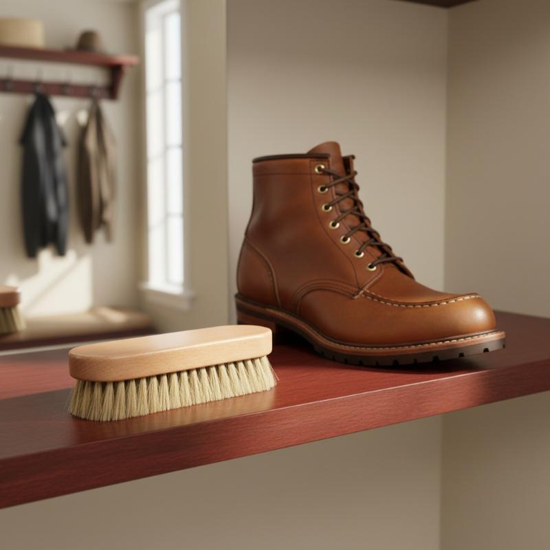 1PC Wood Shoe Brush Horse Hair - đánh giá và giá Shoe Cleaning Brush