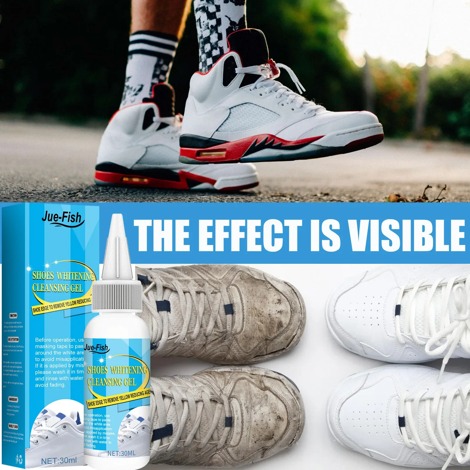 White Shoes Cleaning Gel Stain - đánh giá và giá Sneaker Cleaner