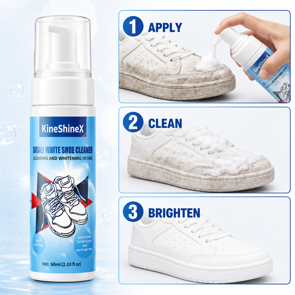 Gihen Shoe Cleaner Kits Water- - đánh giá và giá Sneaker Cleaner
