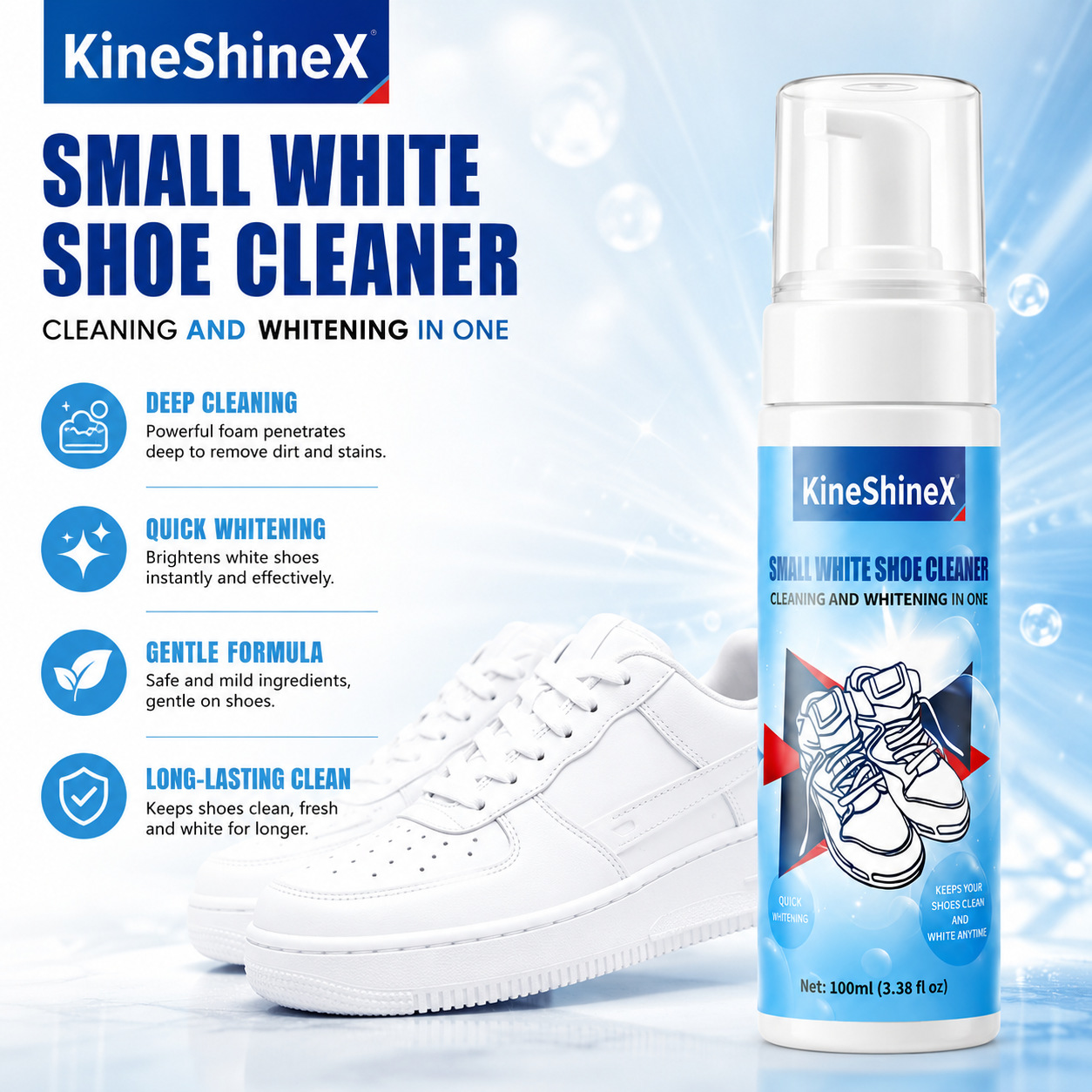 Gihen Shoe Cleaner Kits Water- - đánh giá và giá Sneaker Cleaner